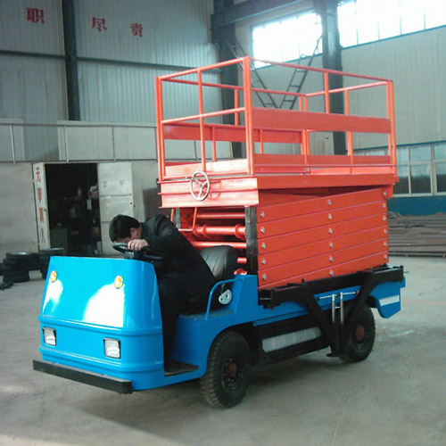 小型車載剪叉式升降平臺 高空作業(yè)維修升降機(jī)