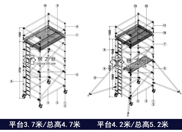 鋁合金腳手架價(jià)格